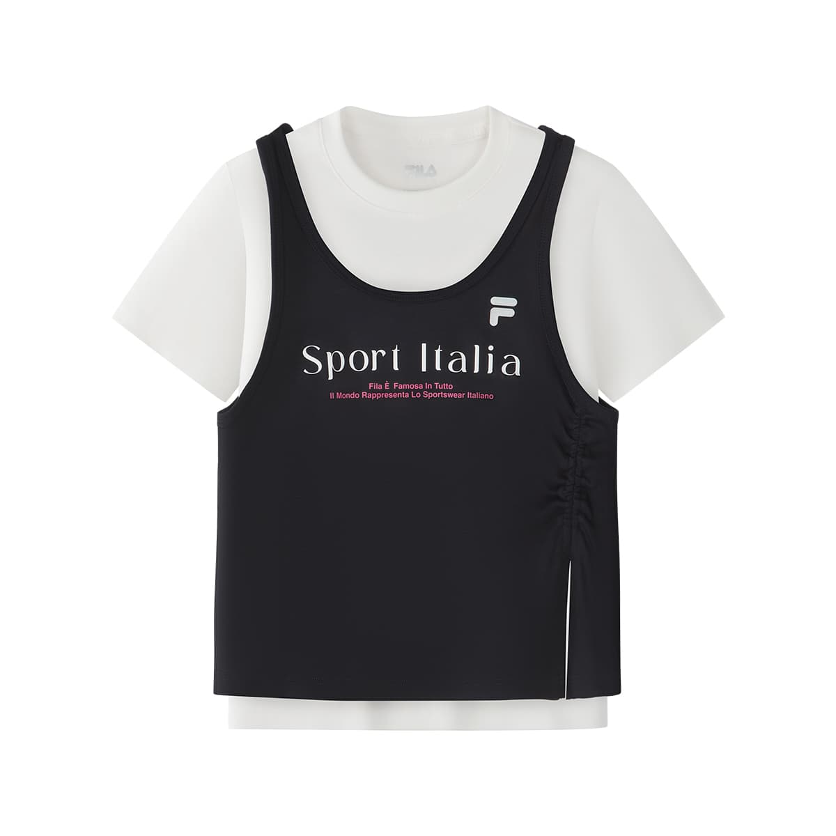 Футболка FILA KIDS Короткий рукав T-рубашка Легенда Синий Детский - изображение 1