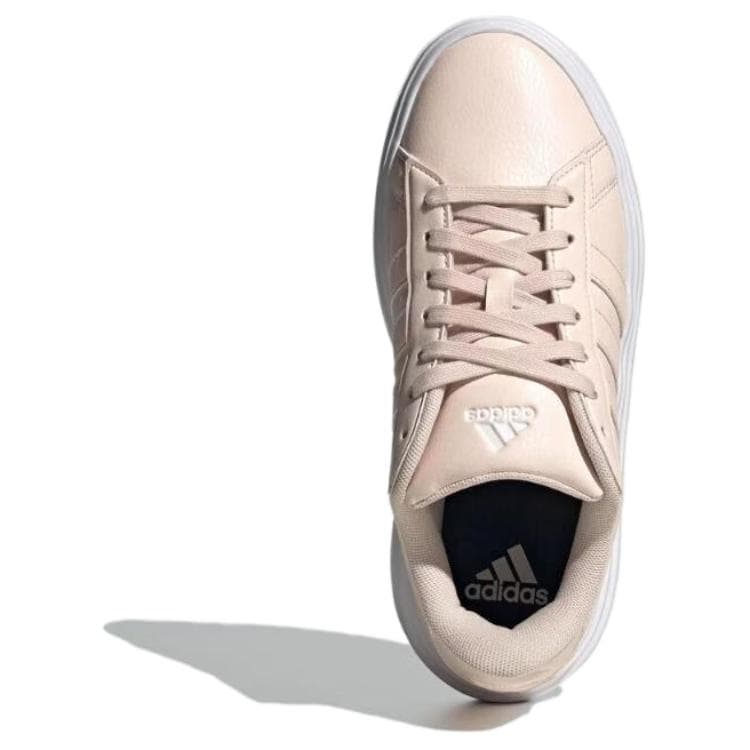 Кроссовки Adidas GRAND COURT PLATFORM Повседневная обувь Женская Бежевая - изображение 4