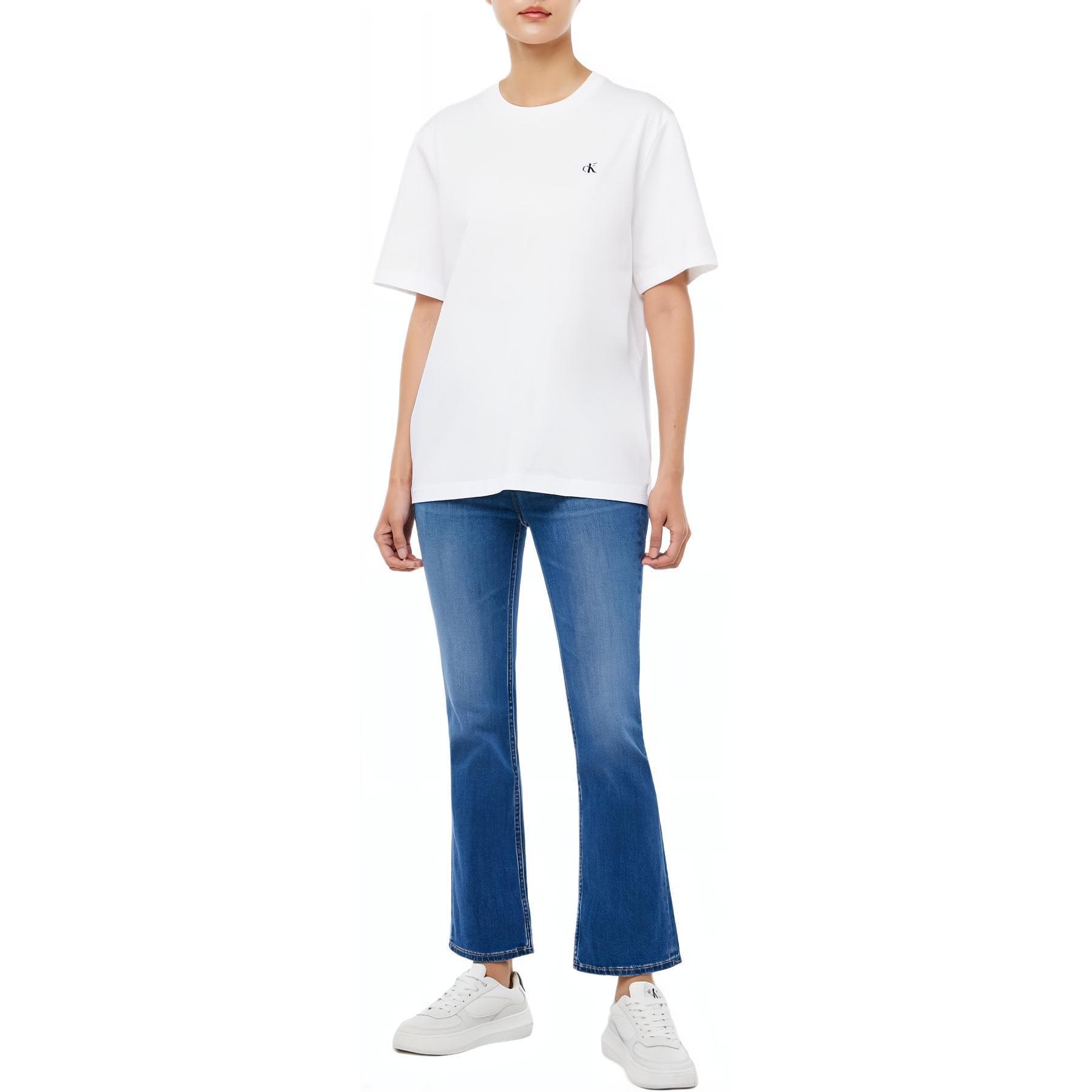 Футболка CALVIN KLEIN T-рубашка женская белая - изображение 4
