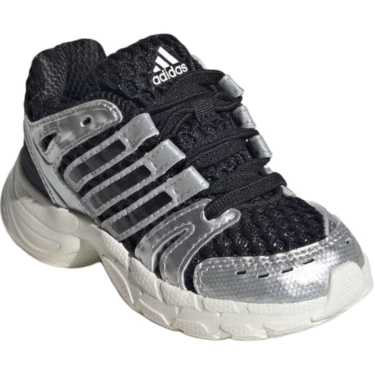 Кроссовки Adidas Adistar Control 5 Low Детская обувь черного и серебряного цвета для малышей и детей младшего возраста - изображение 3