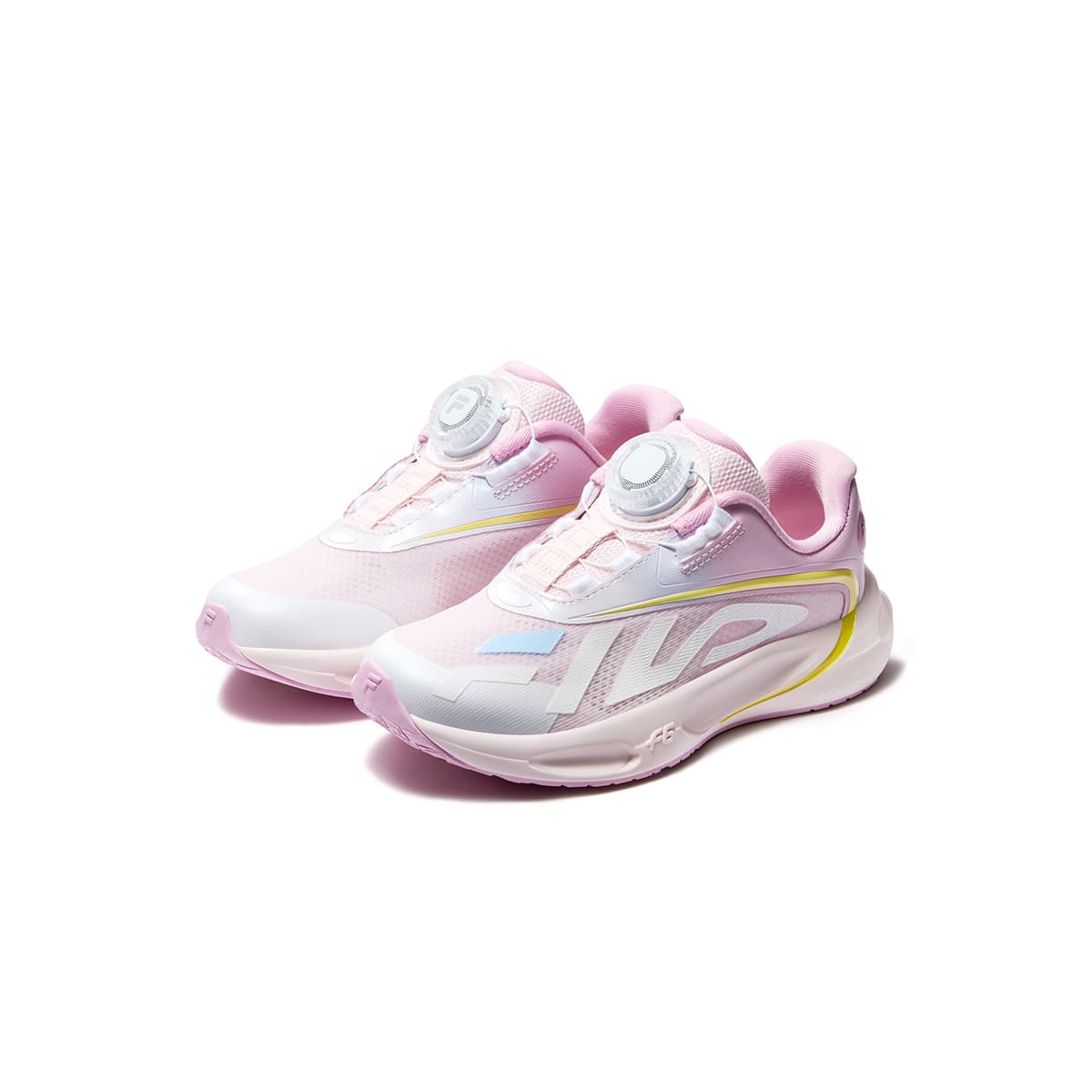 Кроссовки FILA KIDS X SONIC Амортизация Дышащие Беговые Кроссовки Розовая Вода Розовый FILA Белый Детский - изображение 3