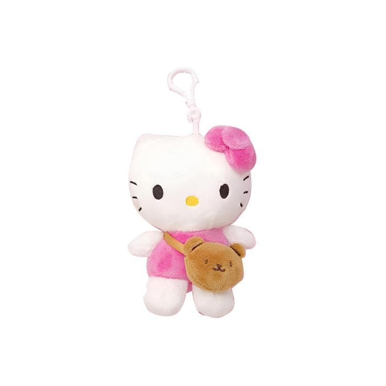Sanrio Корейский стиль Через плечо Медведь Стиль Мягкие брелоки-игрушки 13 см Длина тела - изображение 1