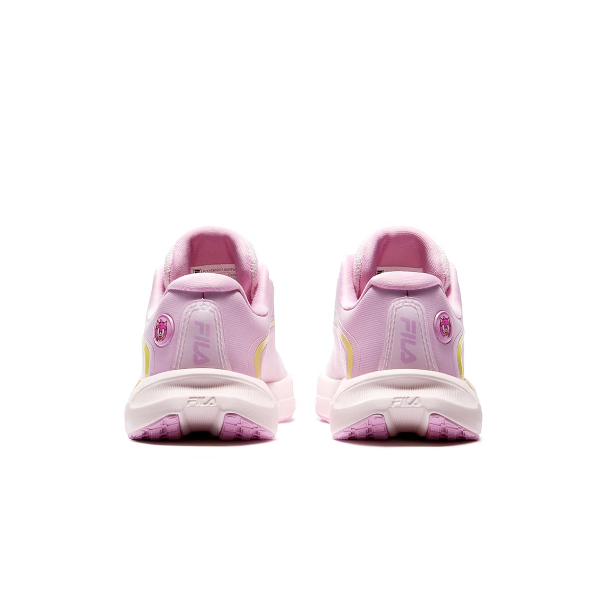 Кроссовки FILA KIDS X SONIC Амортизация Дышащие Беговые Кроссовки Розовая Вода Розовый FILA Белый Детский - изображение 4