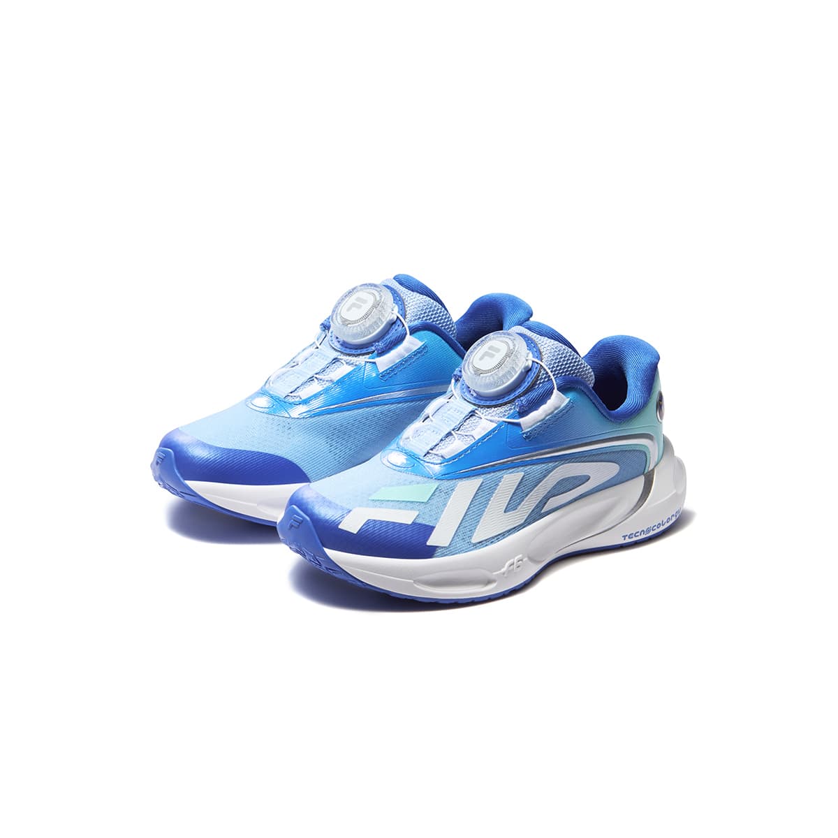 Кроссовки FILA KIDS X SONIC Амортизация Дышащие Беговые Кроссовки Frozen Fjord Синий Светло-Зеленый Синий Детские - изображение 3