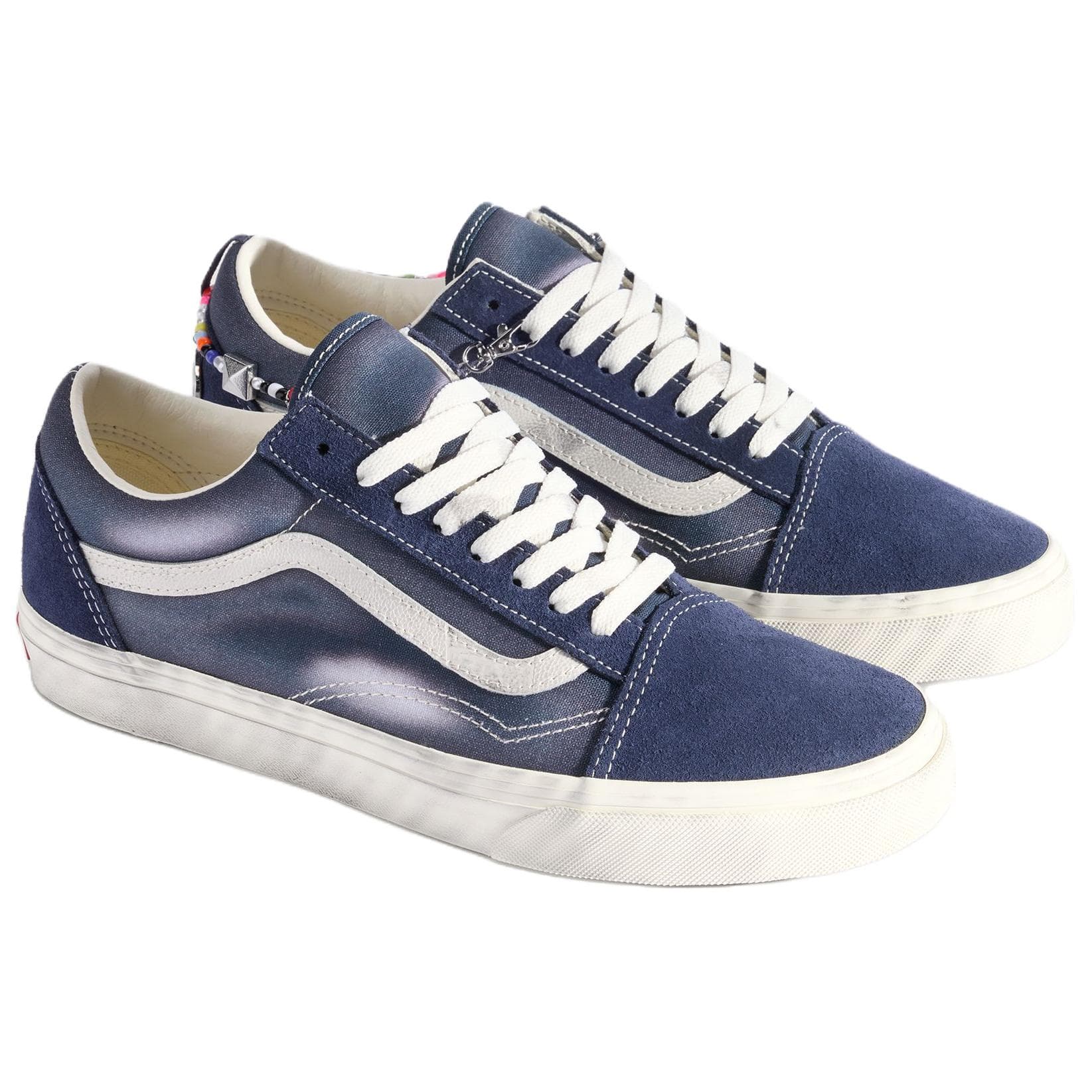 Кроссовки Vans Old Skool Холст Удобные Скейтборд Кроссовки Унисекс Синие - изображение 2
