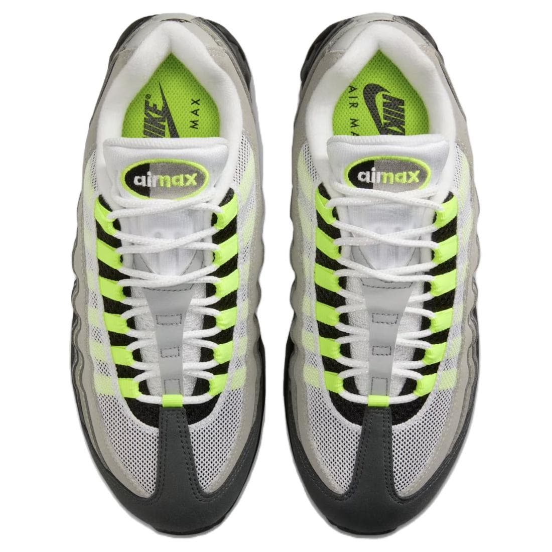 Кроссовки для бега Nike Air MAX 95 Беговые кроссовки Женские Серый Зеленый - изображение 4