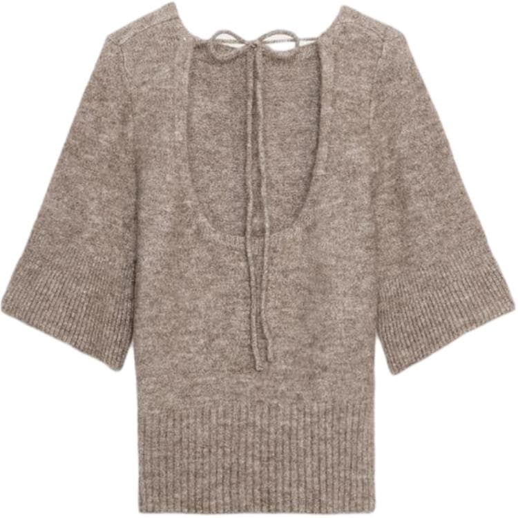 Кофта ZARA Коричневый Женский Трикотаж - изображение 2