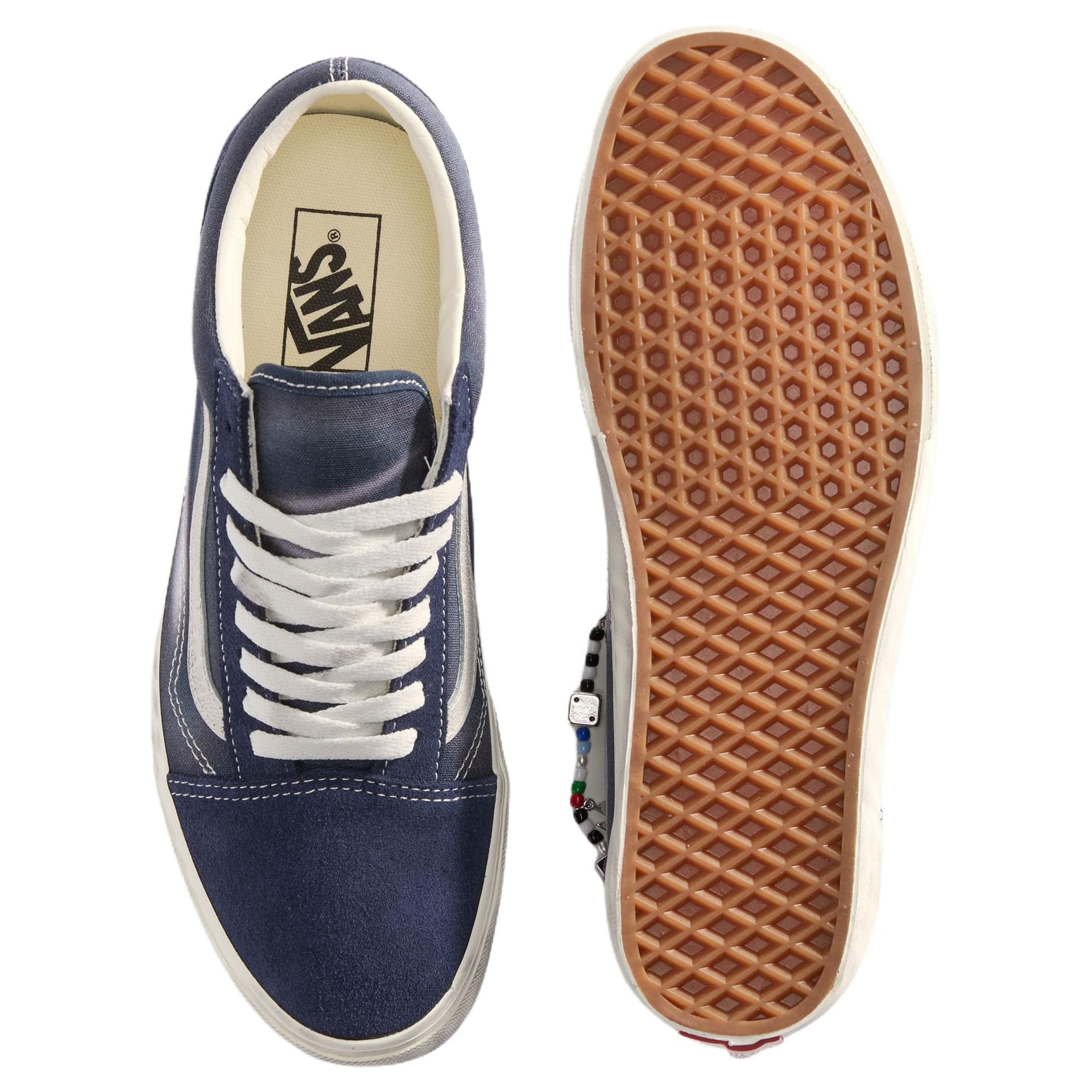 Кроссовки Vans Old Skool Холст Удобные Скейтборд Кроссовки Унисекс Синие - изображение 4