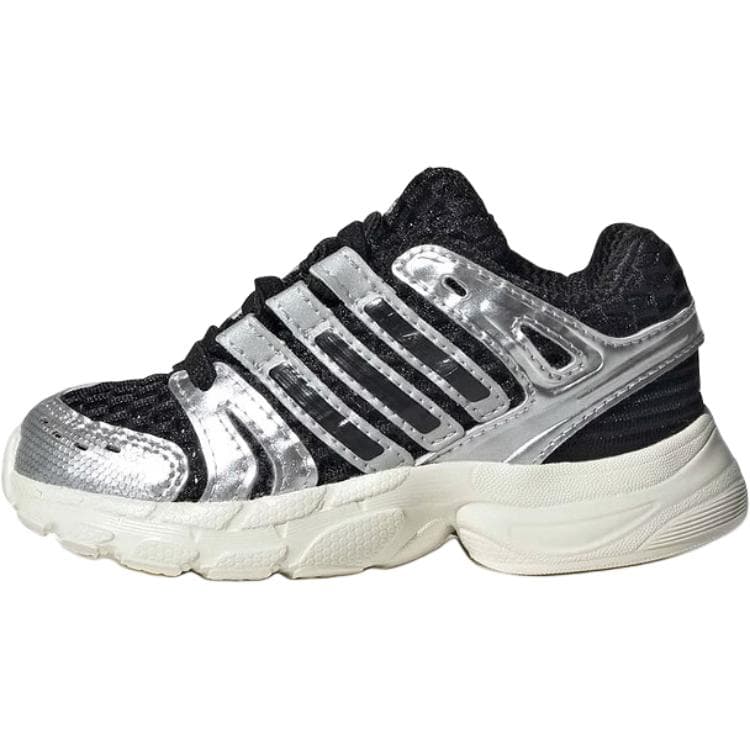 Кроссовки Adidas Adistar Control 5 Low Детская обувь черного и серебряного цвета для малышей и детей младшего возраста - изображение 1