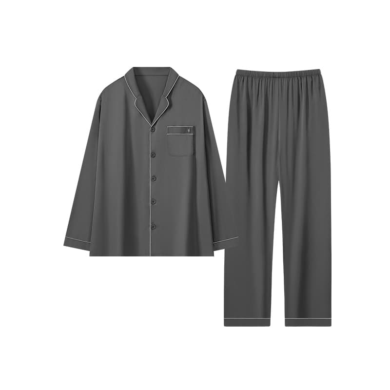 Пижама MIIOW Dark Gray Men's Pajama Sets MIIOW Темно-серый мужской пижамный комплект - изображение 1