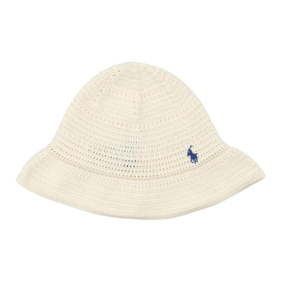 Шапка Polo Ralph Lauren Мягкий хлопок Шапки-бини для детей цвет экрю - изображение 1