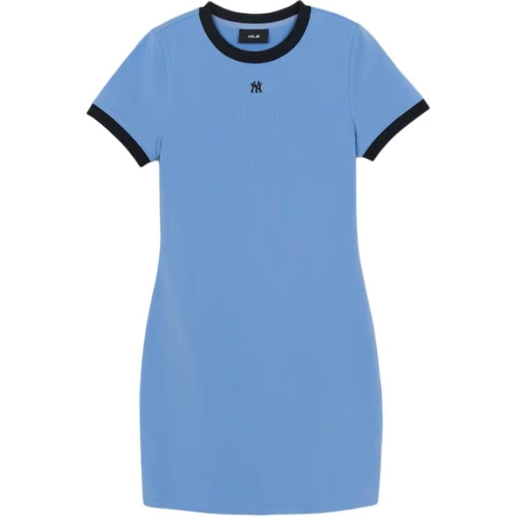 Платье MLB New York Yankees Basic Collection SS26 Короткое платье с короткими рукавами для женщин - изображение 1