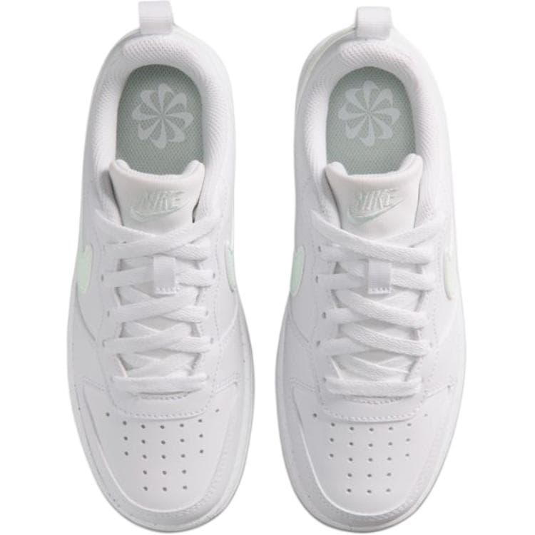 Кроссовки Nike Court Borough Low Топ Скейтборд Обувь Бело-зеленый Унисекс - изображение 5