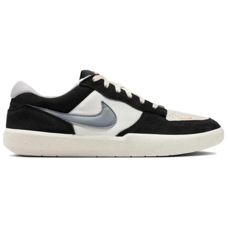 Кроссовки Nike SB FORCE 58 Текстиль Спилок коровьей кожи Скейтборд Обувь Унисекс Черный Белый Серый - изображение 2