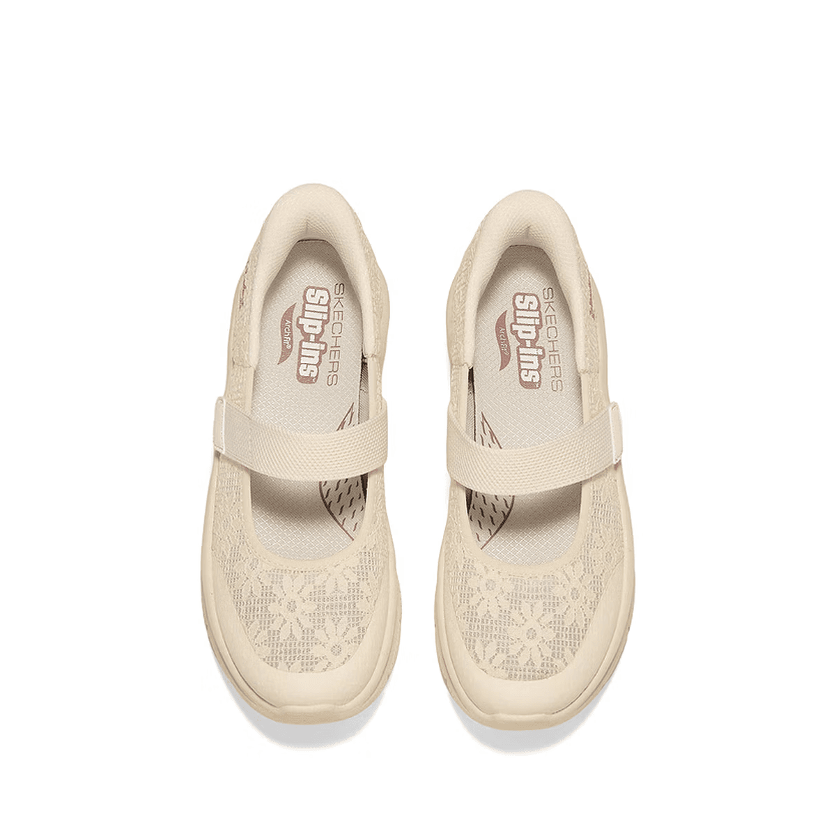 Skechers Modern Comfort Туфли Мэри Джейн Женские Сливочного цвета - изображение 3