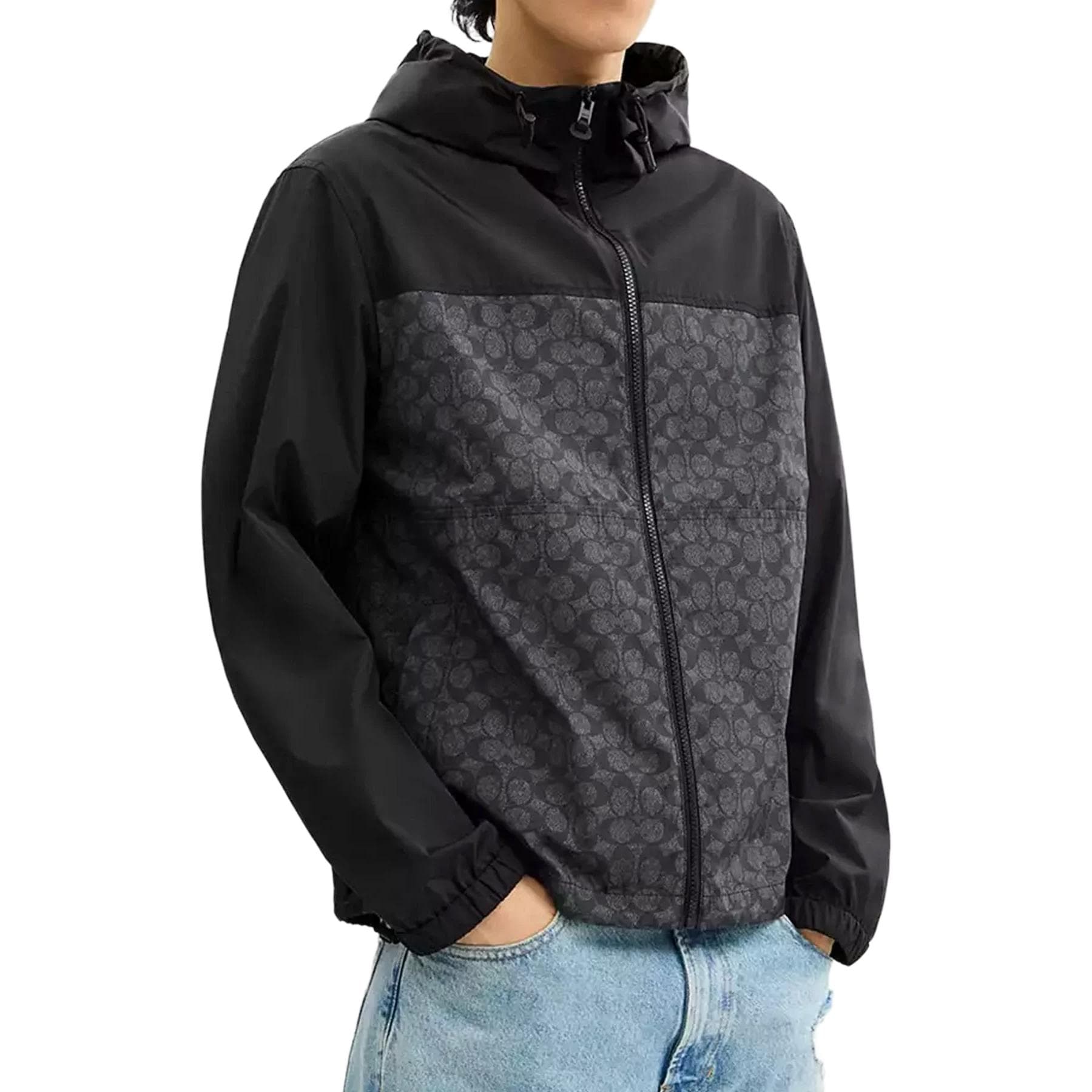 Куртка COACH Signature Full Zip Windbreaker In Recycled Polyester — фото 3