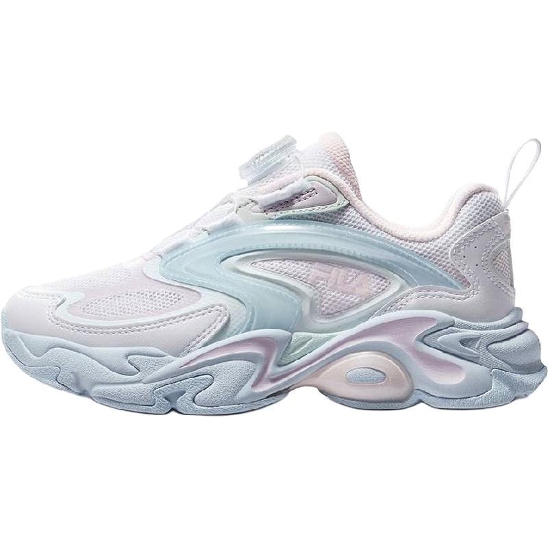 Кроссовки FILA KIDS Oтскок Дышащий Поддержка Low Топ Детские беговые кроссовки Освежающий вариант Ледяной синий Розовый Подростки - изображение 1