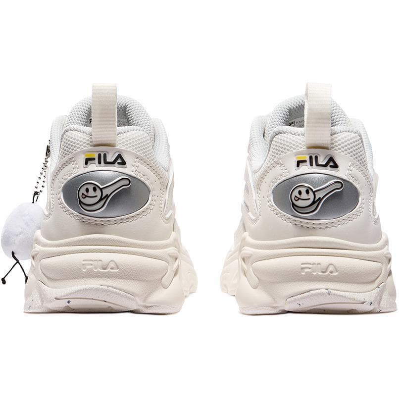 Кроссовки FILA KIDS Текстиль Синтетическая кожа Отскок Дышащий Поддержка Низкий топ Беговые кроссовки Молочно-белый Детский - изображение 4