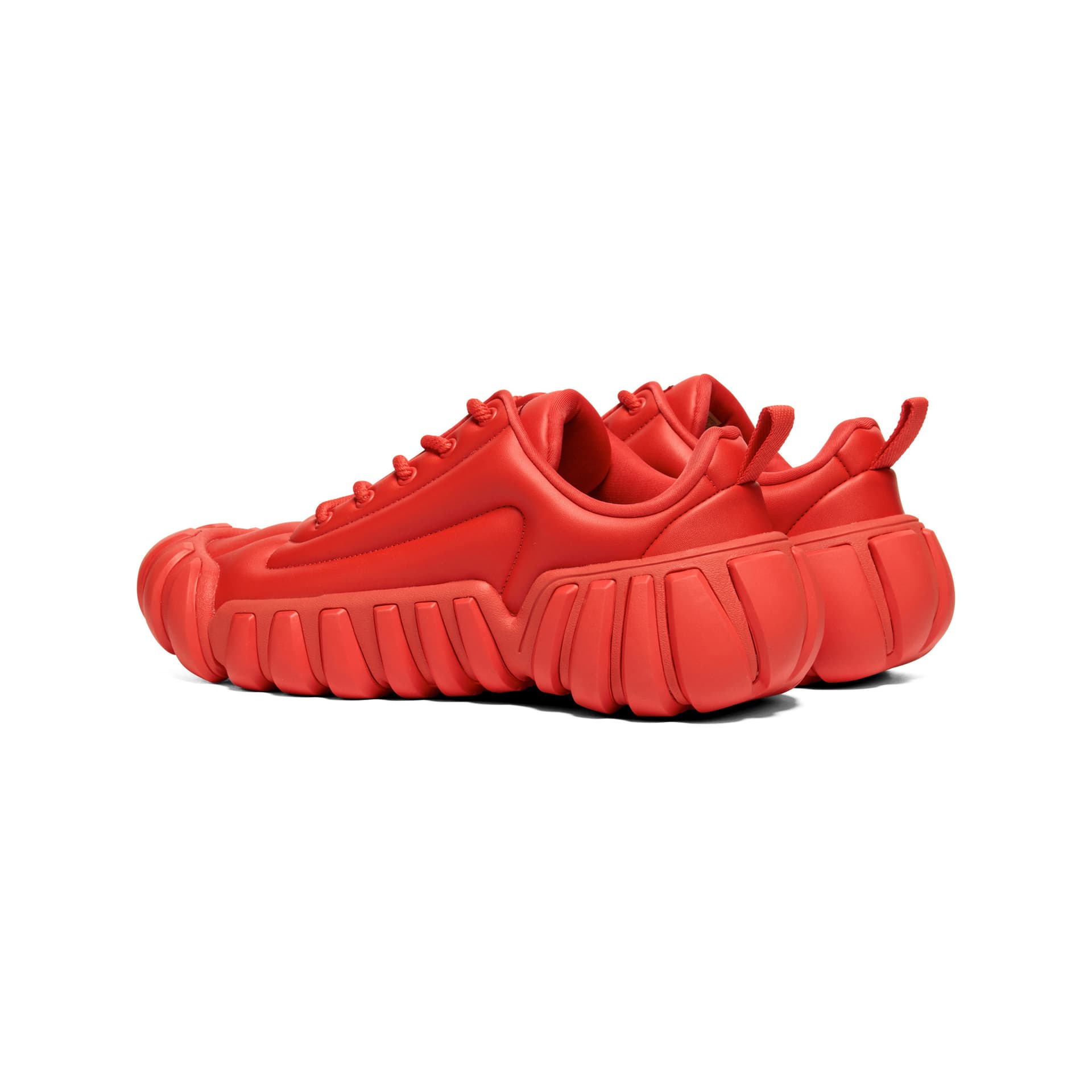 Кроссовки Onitsuka Tiger Dentigre Puff Синтетическая кожа Повседневная обувь Унисекс Пламя Красный - изображение 4