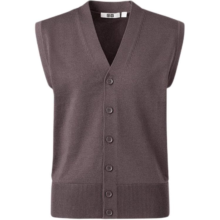 Майка UNIQLO U Темно-фиолетовый Женские Майки - изображение 1