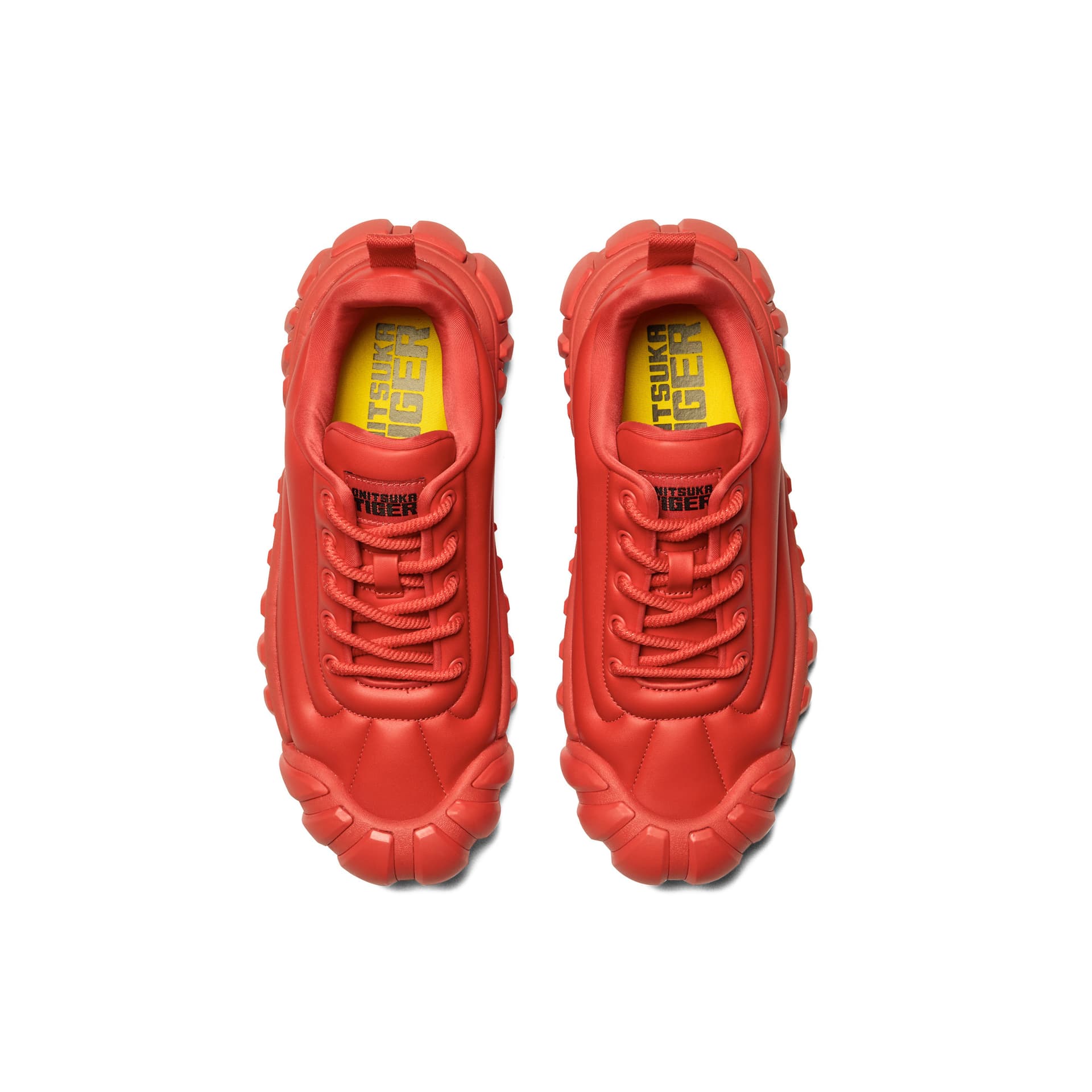 Кроссовки Onitsuka Tiger Dentigre Puff Синтетическая кожа Повседневная обувь Унисекс Пламя Красный - изображение 5
