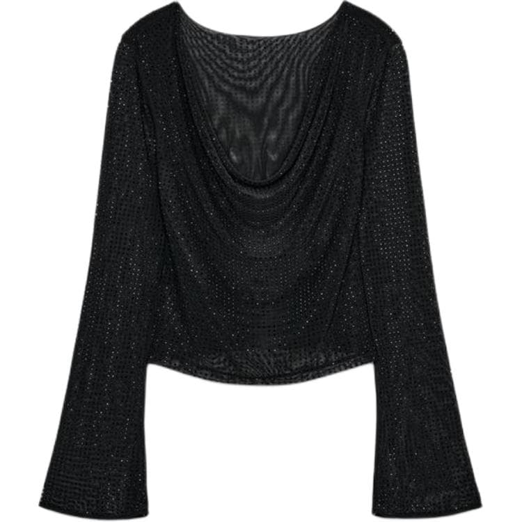 Кофта ZARA Черный Женский Трикотаж - изображение 2