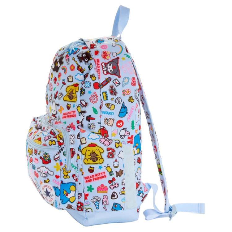 Рюкзак Sanrio X Converse Collaboration Полиэстеровый Рюкзак Унисекс Светло-Синий - изображение 3