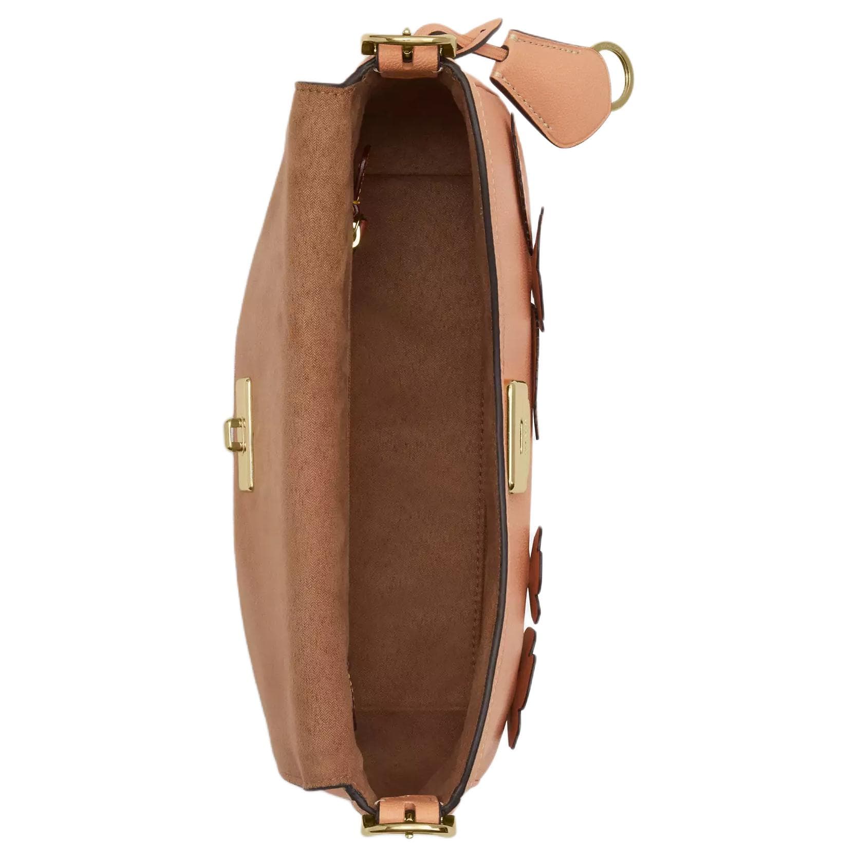 Мини-сумка COACH Etta Кожа Плечевая Сумка Маленькая Женская Светло-Розовая - изображение 3