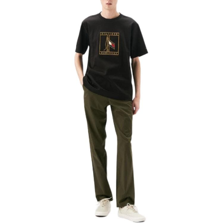 Футболка Tommy Hilfiger T-рубашка мужская черная - изображение 3