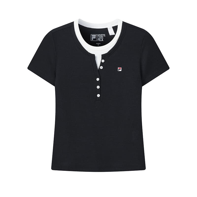 Футболка FILA Белая T-рубашка Женская Легенда Синий - изображение 1