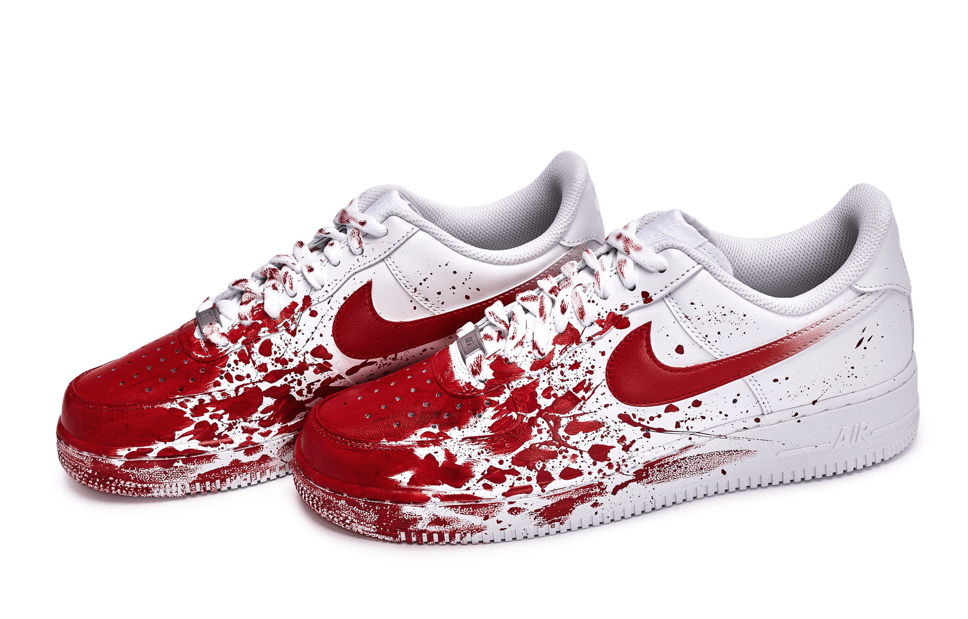 Кроссовки Nike Air Force 1 Low White Red — фото 4