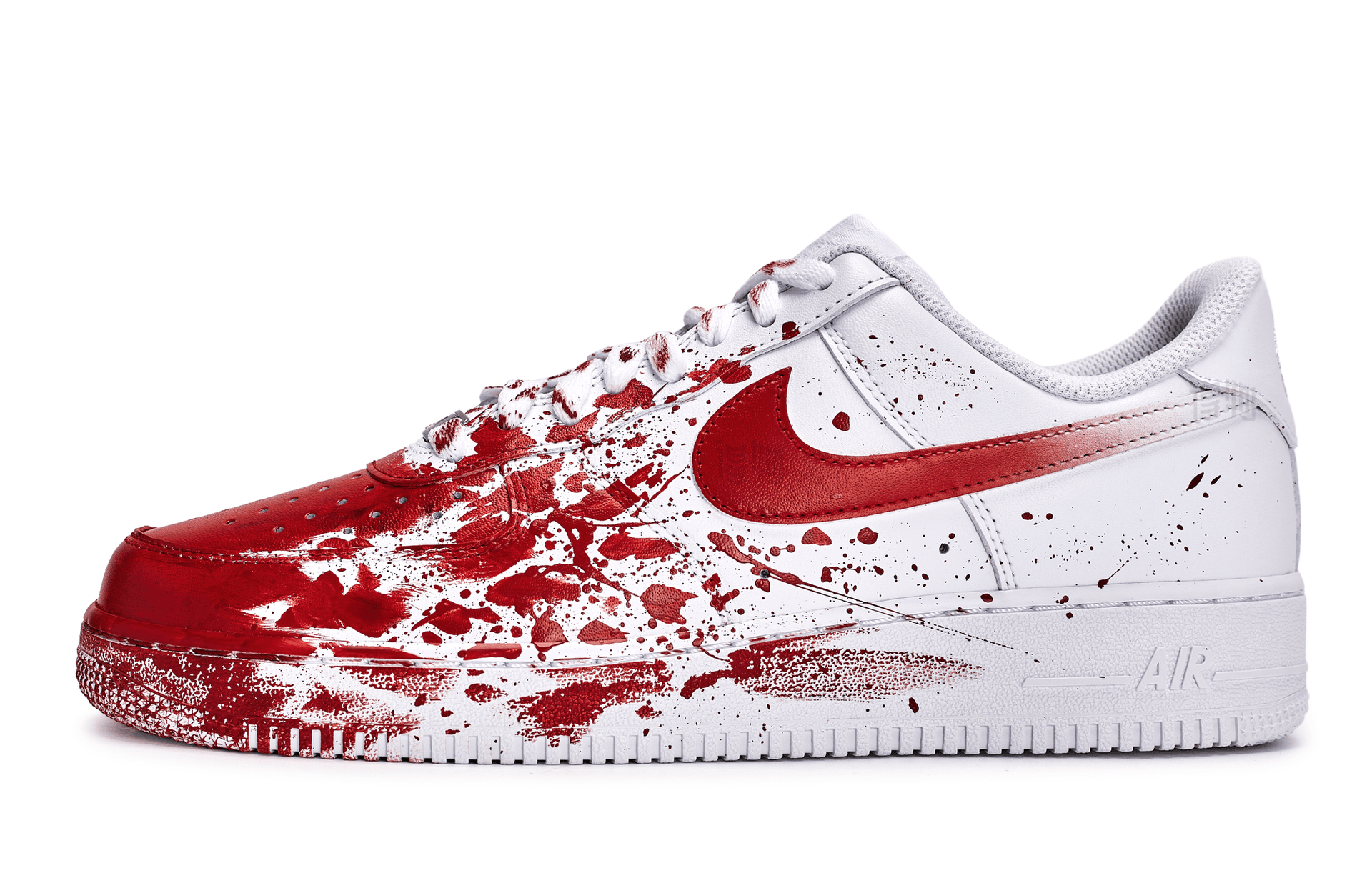 Кроссовки Nike Air Force 1 Low White Red — фото 2