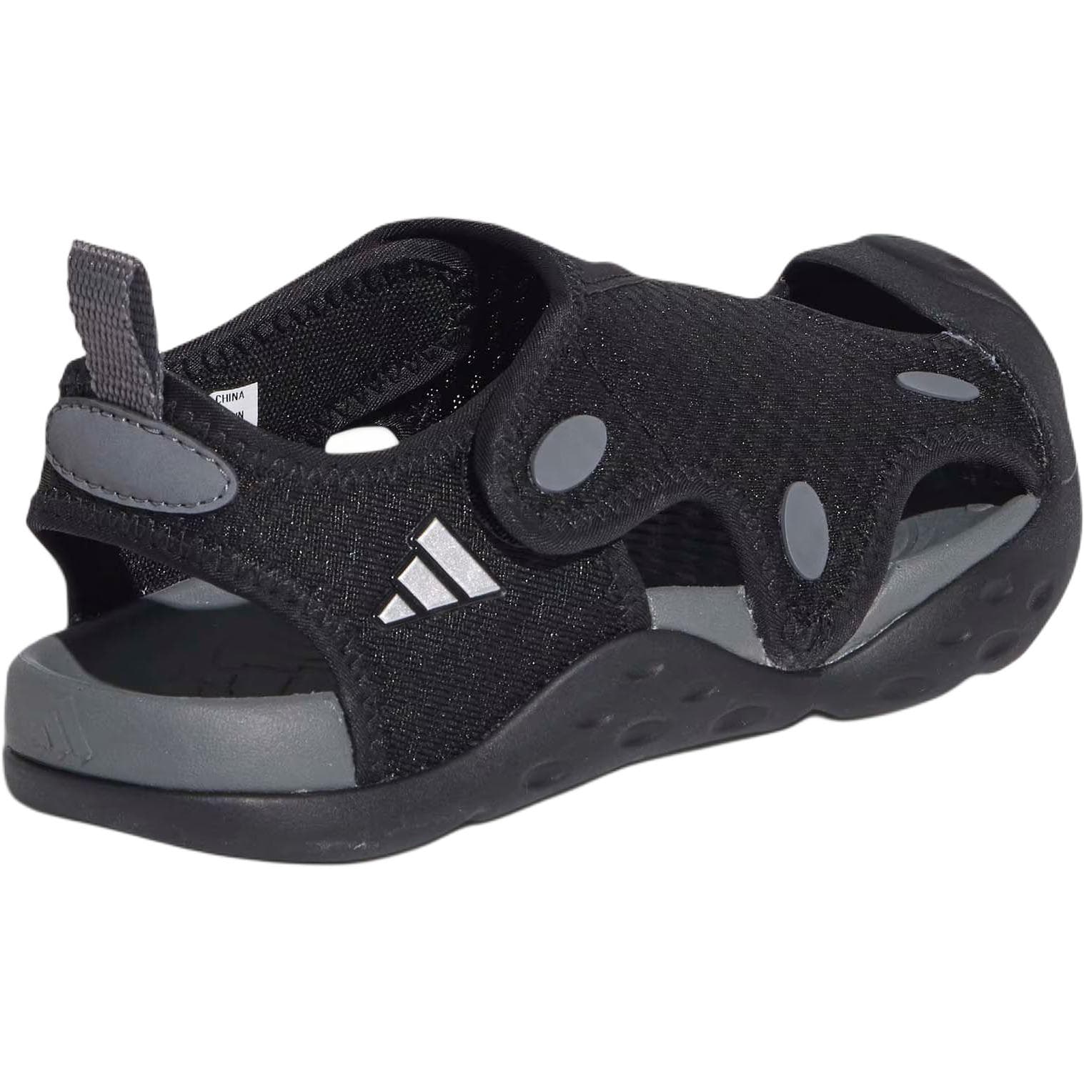 Сандалии Adidas STARSTRIDE противоскользящие устойчивые к истиранию низкие топовые сандалии черные детские - изображение 4