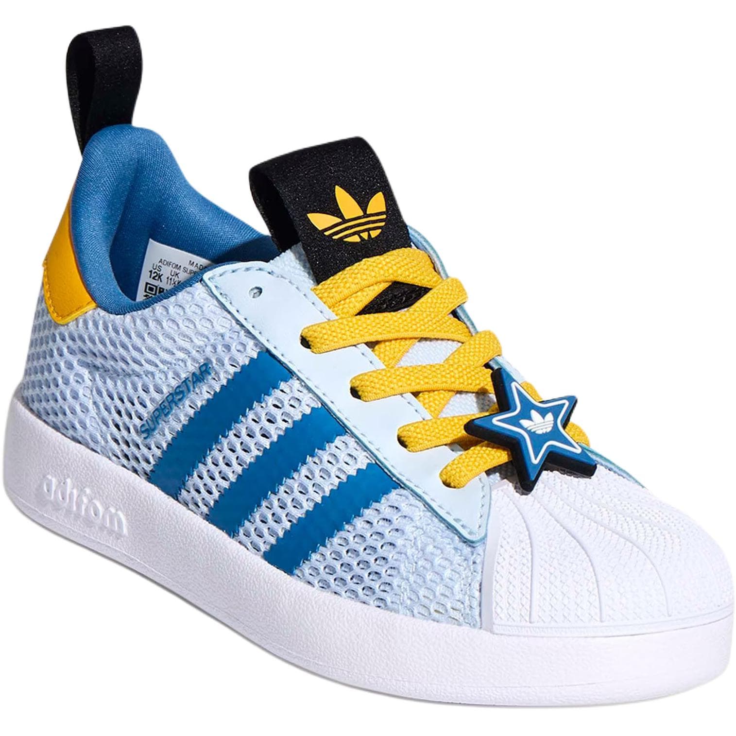 Кроссовки Adidas Originals AdiFOM Superstar 360 Low Топ Детский Скейтбординг Обувь Сине-белый Детский - изображение 3