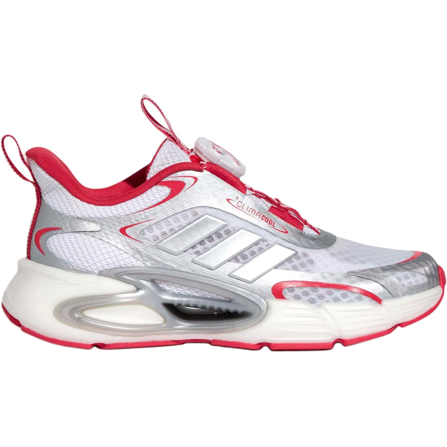 Кроссовки Adidas Climacool противоскользящие устойчивые к истиранию низкий отскок беговые кроссовки белый серебряный красный - изображение 2