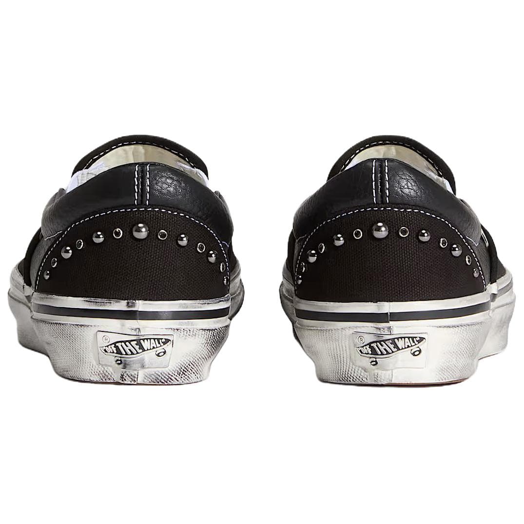 Кроссовки Vans Премиум Классический Slip On Low Топ Скейтборд Обувь Унисекс Черный - изображение 3