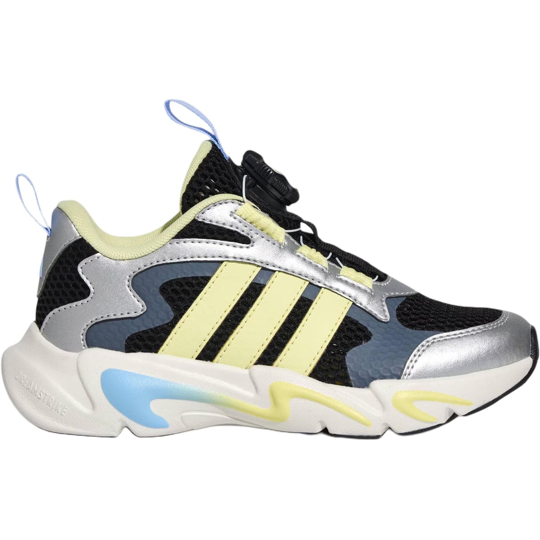 Кроссовки Adidas PLAYFLEX HABU Low Топ Kids Lifestyle Shoes Черно-серебро Желтый Детский - изображение 2