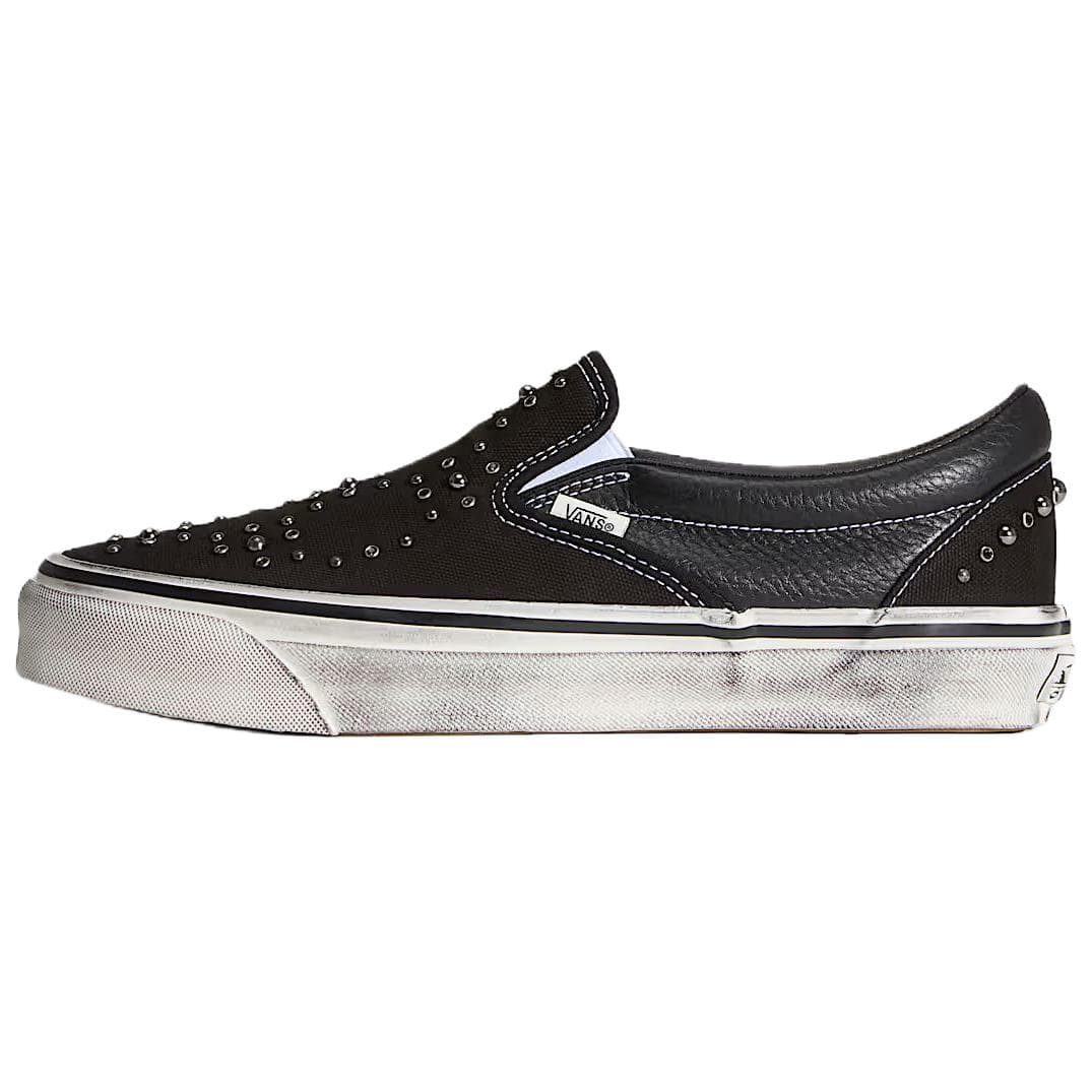 Кроссовки Vans Премиум Классический Slip On Low Топ Скейтборд Обувь Унисекс Черный - изображение 1