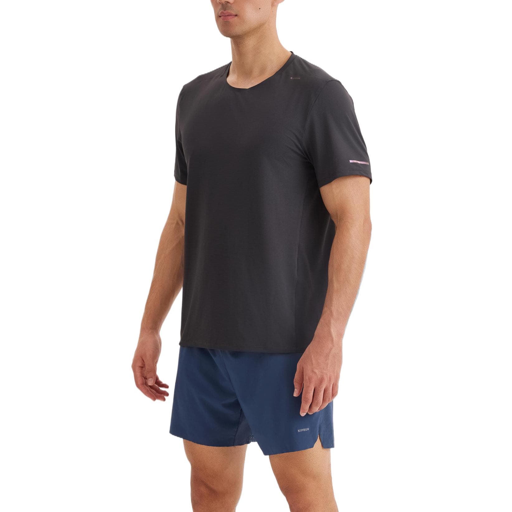 Футболка DECATHLON 500 Collection KIPRUN T Рубашка Мужская Угольный Серый - изображение 3