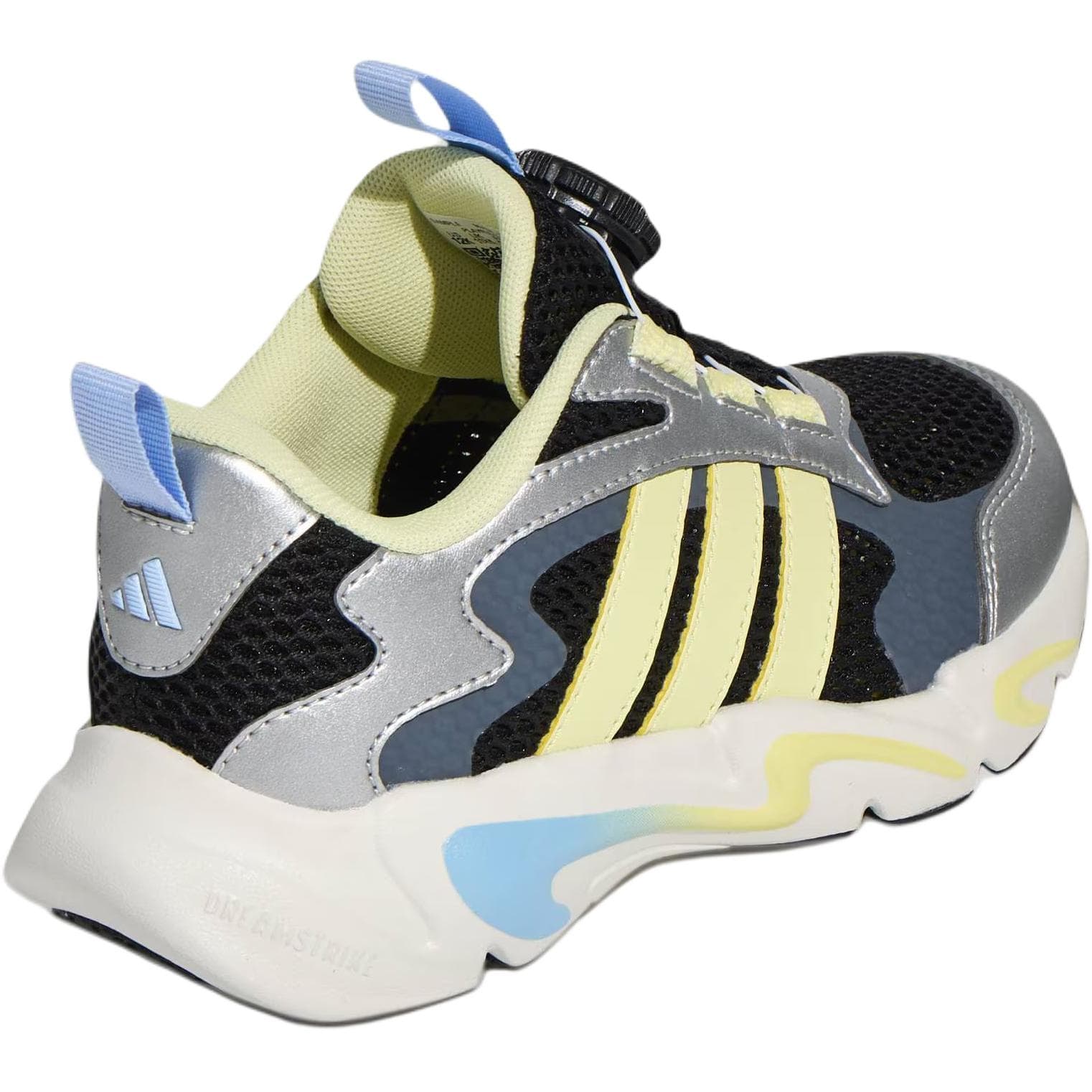 Кроссовки Adidas PLAYFLEX HABU Low Топ Kids Lifestyle Shoes Черно-серебро Желтый Детский - изображение 4
