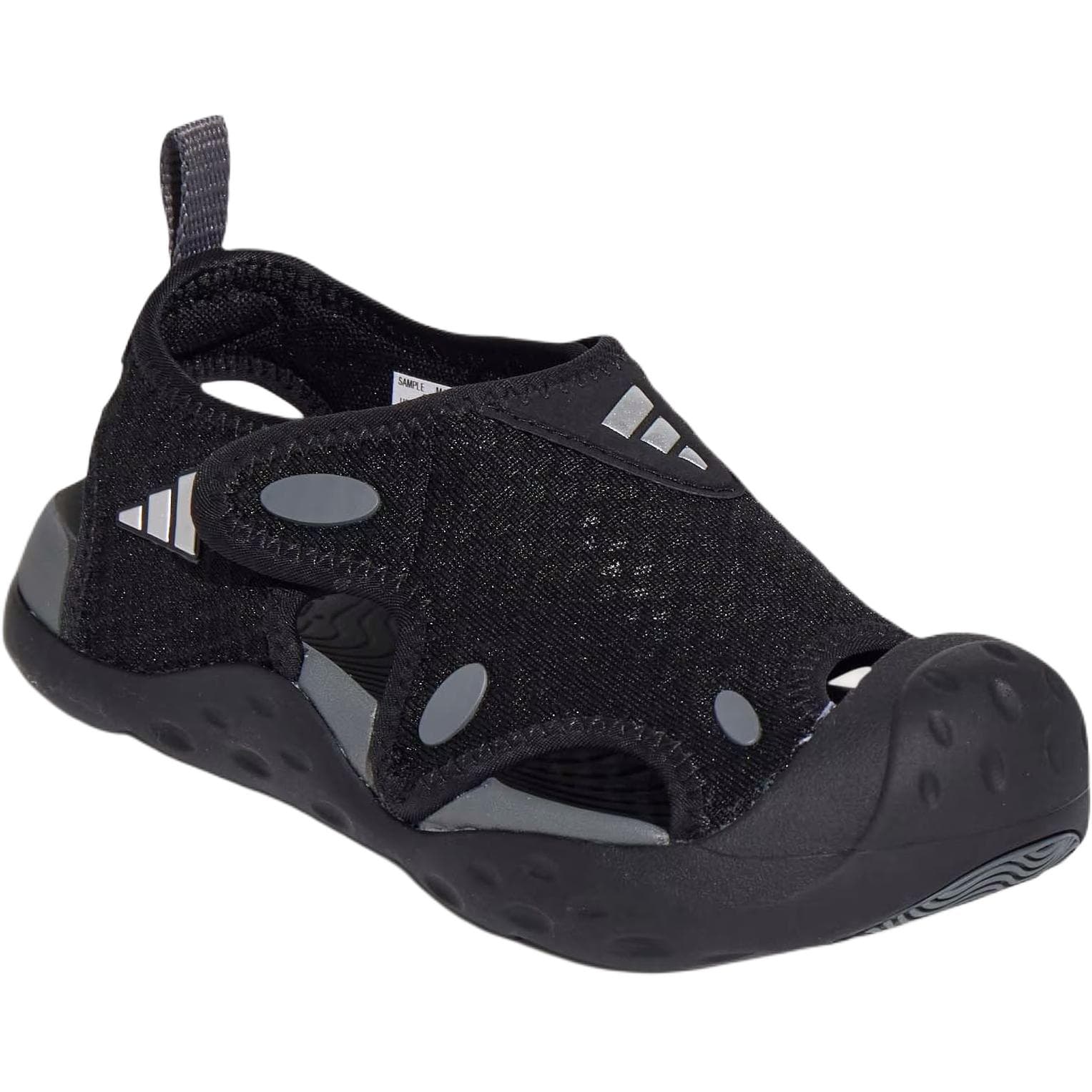 Сандалии Adidas STARSTRIDE противоскользящие устойчивые к истиранию низкие топовые сандалии черные детские - изображение 3