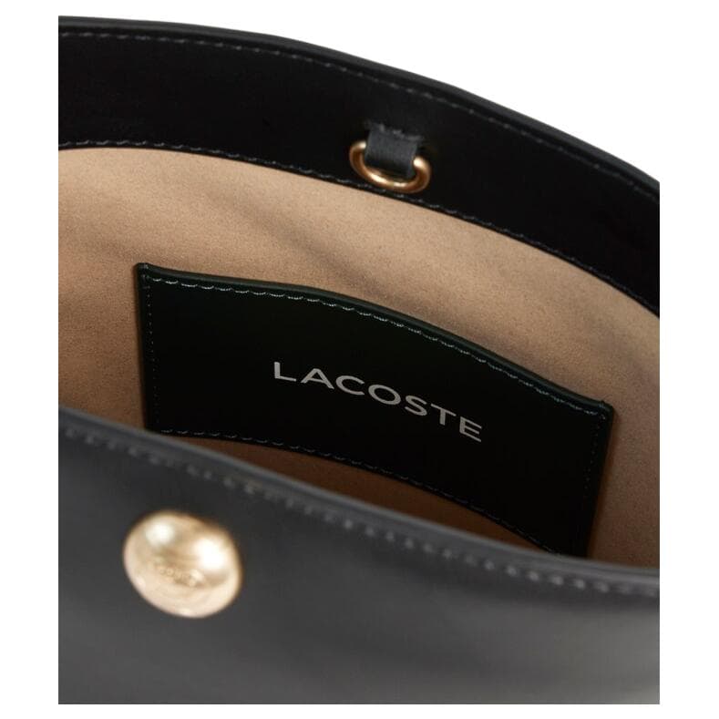 Мини-сумка lacoste Коровья кожа Сумки через плечо Маленький Женские Черный - изображение 4