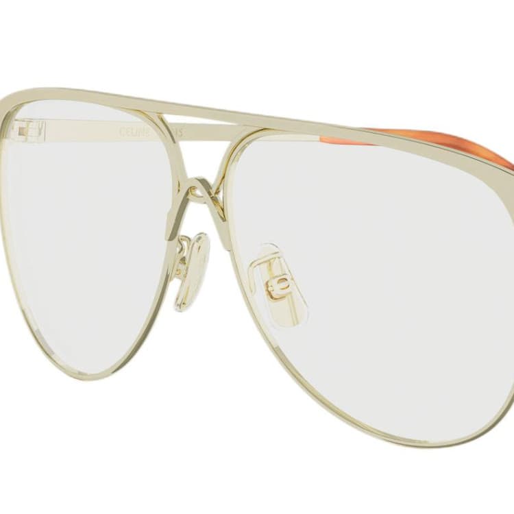 Оправа CELINE Aviator Очки с диоптриями Женские Золото - изображение 2