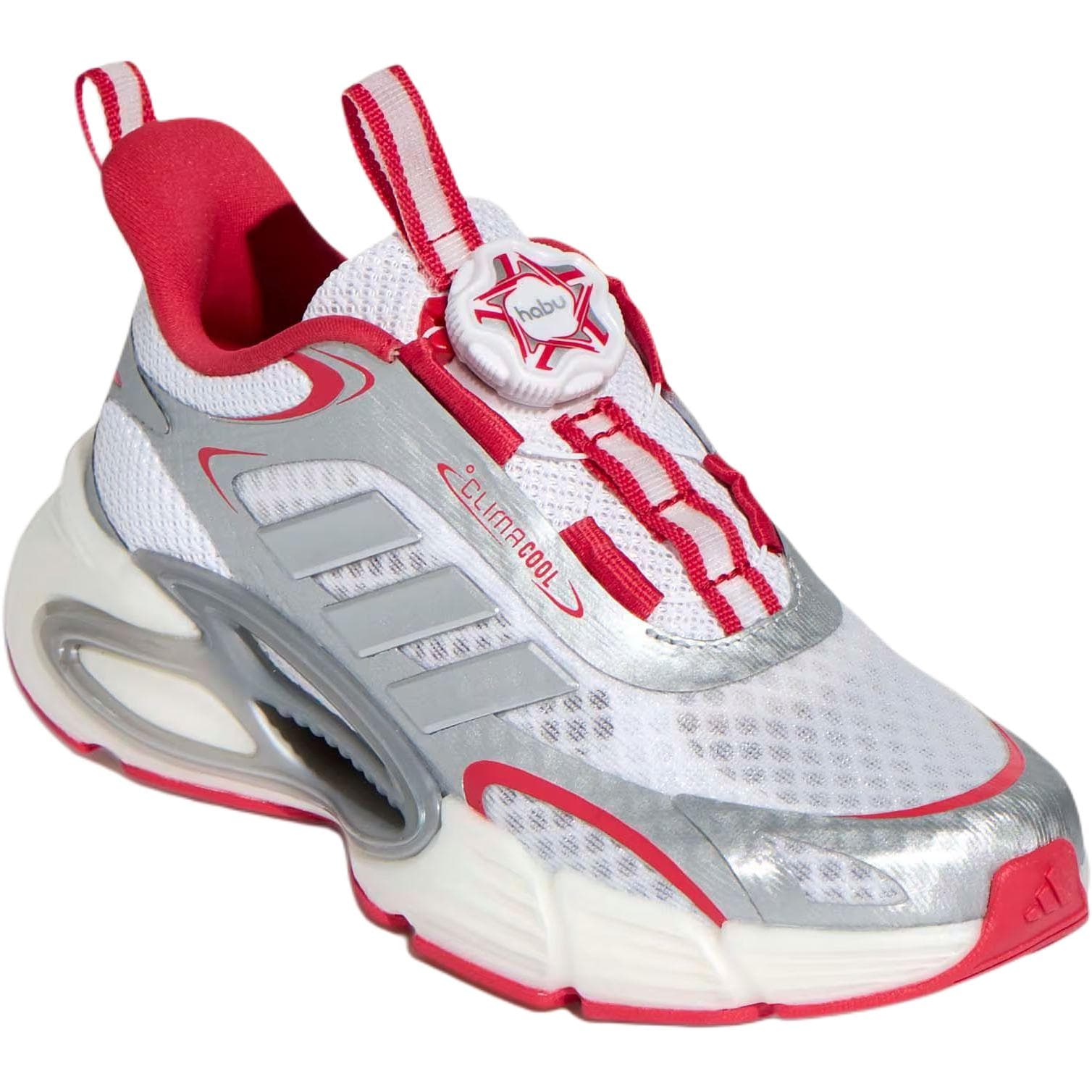 Кроссовки Adidas Climacool противоскользящие устойчивые к истиранию низкий отскок беговые кроссовки белый серебряный красный - изображение 3