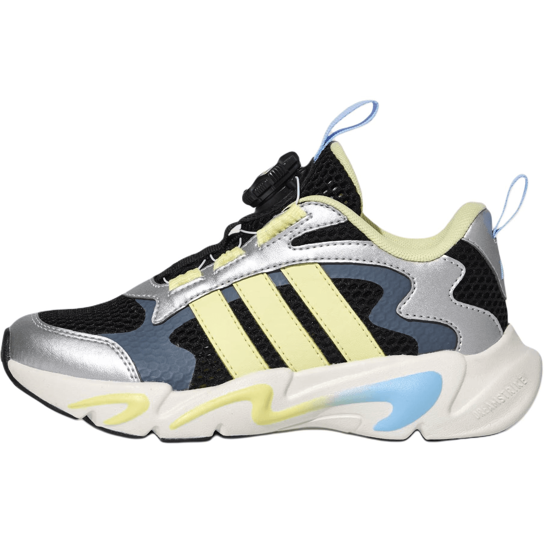 Кроссовки Adidas PLAYFLEX HABU Low Топ Kids Lifestyle Shoes Черно-серебро Желтый Детский - изображение 1