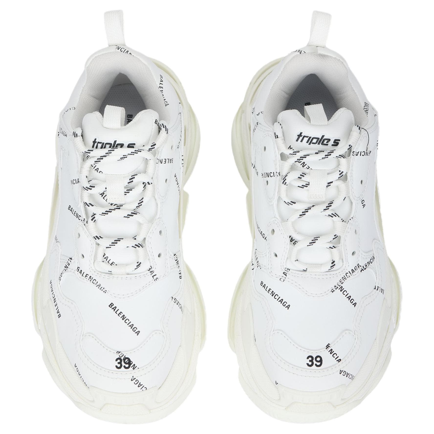 Кроссовки Balenciaga Triple S Allover Logo Sneaker - изображение 3