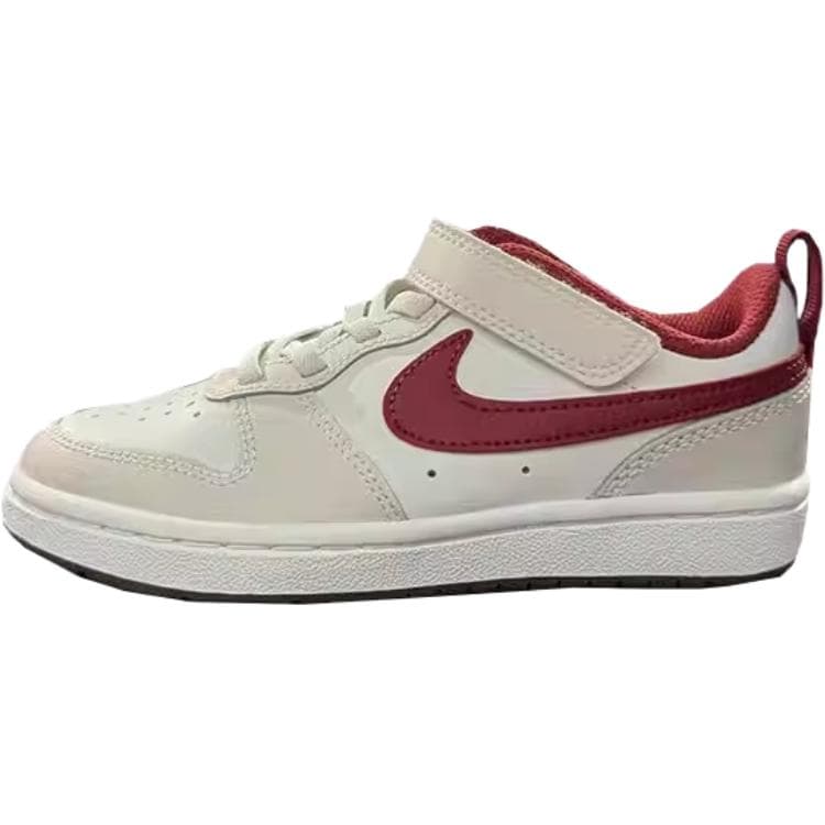 Кроссовки Nike Court Borough Low Топ Детские Скейтбординги Бежево-красный Детские Возраст 3-7 лет - изображение 1