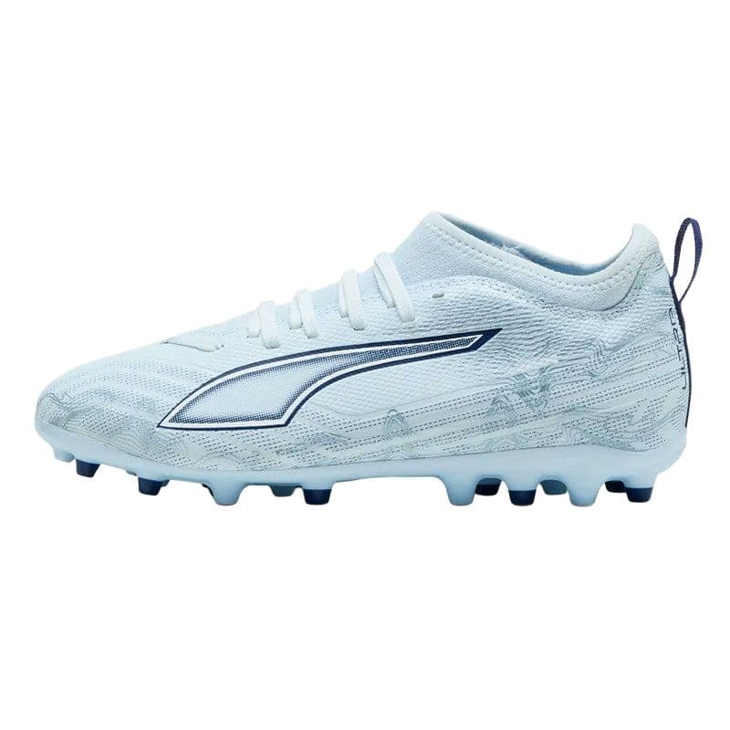 Бутсы PUMA ULTRA 6 MID Топ Детская футбольная обувь Синяя Детская - изображение 1