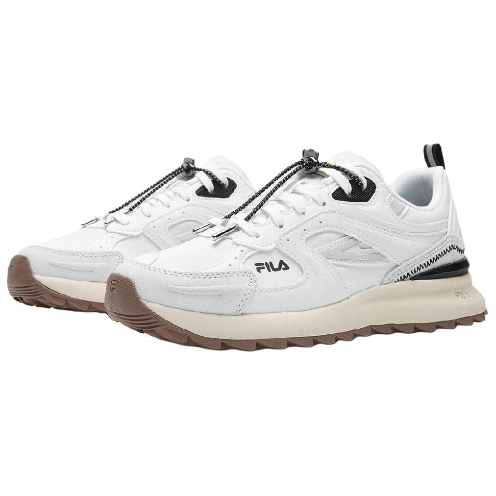 Кроссовки FILA RETRO 70 X Противоскользящая Устойчивая к износу Увеличивающая высоту Повседневная обувь Женская Белая Серая - изображение 3