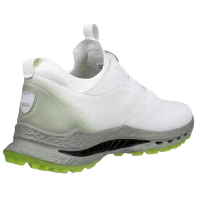 Кроссовки для гольфа Ecco Biom Walking C5 Коллекция Коровья кожа Устойчивая к истиранию Низкий верх Обувь для гольфа Мужская Белый Зеленый - изображение 3